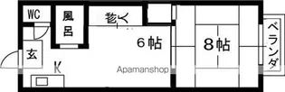 発春八坂ハイツ【202号室】の間取り