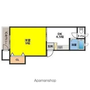 レザンB【102号室】の間取り