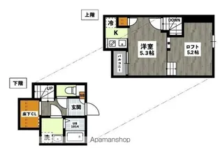ADC高島リブレ【1階】の間取り