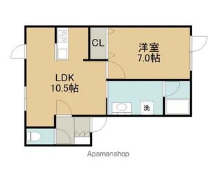あじさいⅡ【102号室】の間取り