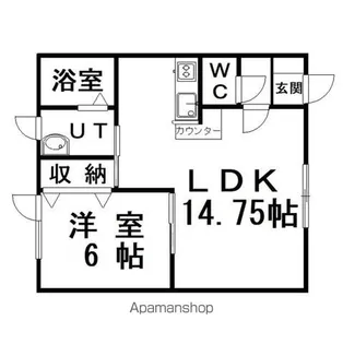 ケイズ・ステーブル【1階】の間取り