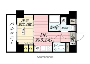 セジョリ横浜鶴見NORTH【5階】の間取り