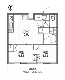 LIME RESIDENCE SHINAGAWA EAST【504号室】の間取り
