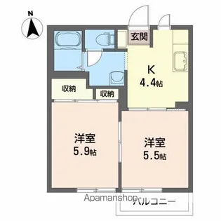 パセオ・OHMI【1階】の間取り
