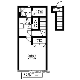 プロパティー長町B【2階】の間取り