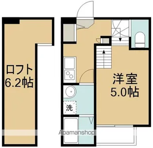 ジェルム旭ヶ丘【1階】の間取り