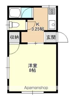メゾンKIYOHAMA【203号室】の間取り