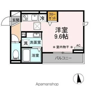DーHILLS佐藤【1階】の間取り