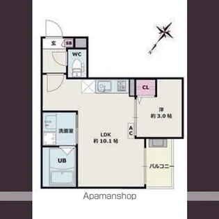 Jack shioike Ⅰ【2階】の間取り