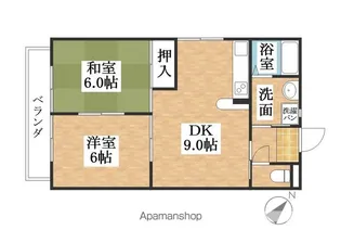 サンシャインⅡ【202号室】の間取り