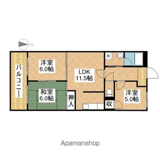 庄京ビル【2階】の間取り