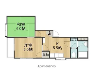 メゾンエソール【3階】の間取り