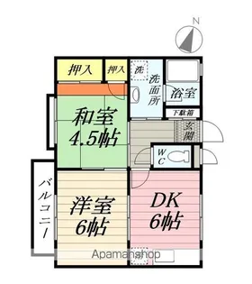 神奈川県横浜市港南区下永谷5丁目【アパート】の間取り