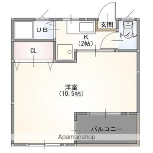シャトーニシワキ【3階】の間取り
