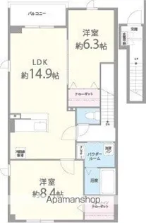 ヴェルブレス【2階】の間取り