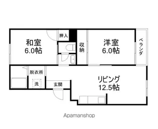 ヴァンベール平井【303号室】の間取り