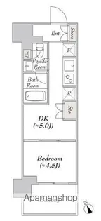 ウエリスアーバン水天宮前【12階】の間取り