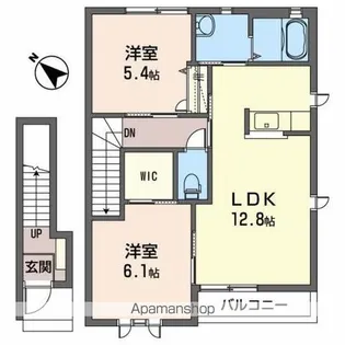 フォワード松本ⅢA【2階】の間取り