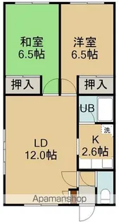純パレス16【161号室】の間取り