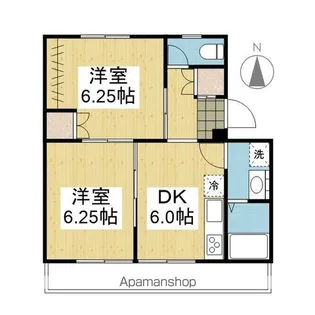 アルト堀江 2号棟【408.号室】の間取り