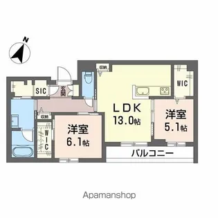 グランドビーンズ5【2階】の間取り