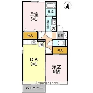 グリーンハイツ A【2階】の間取り