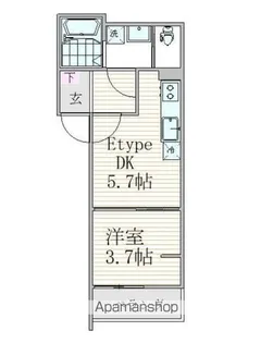 フォーサイト千葉寺【3階】の間取り