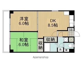 シャトレートキワ【202号室】の間取り