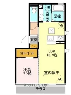 フルール【1階】の間取り