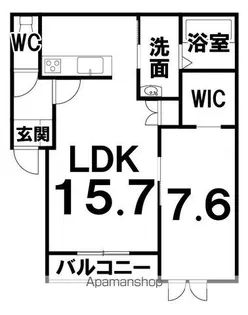 新町マンション【2階】の間取り