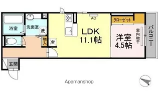 プランドール城東【2階】の間取り