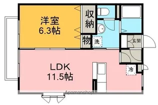 コンフォート毛呂山【2階】の間取り