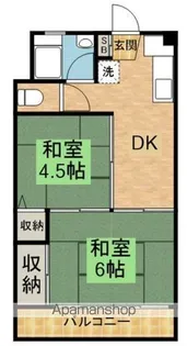 美津穂マンション【2階】の間取り