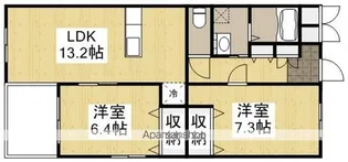 エステート館町【1階】の間取り