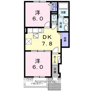 ダイアンサス【1階】の間取り