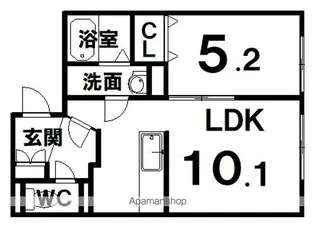 MONREVEⅡ【3階】の間取り