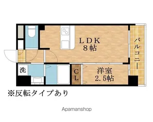 LUXE玉造南【504号室】の間取り