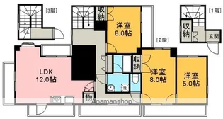 ニュースカイハイツ【8階】の間取り