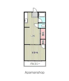 ハイツ正栄【203号室】の間取り