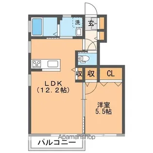 ロックブリッジ【1階】の間取り