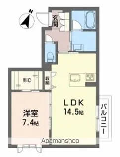 シャーメゾン パン サンク【2階】の間取り