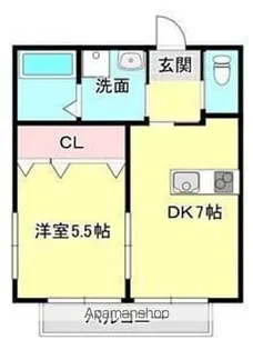 QUINTO野洲【106号室】の間取り