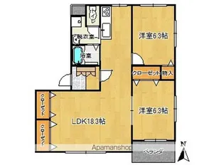 グランエスポワールⅤ【2階】の間取り