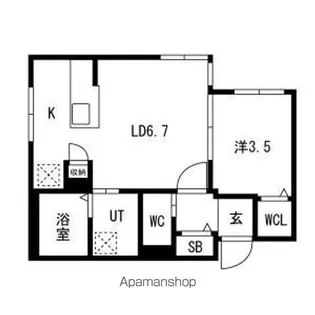 アルファグランデ麻生【3階】の間取り