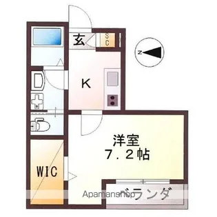 ヒルサイド見附町【1階】の間取り