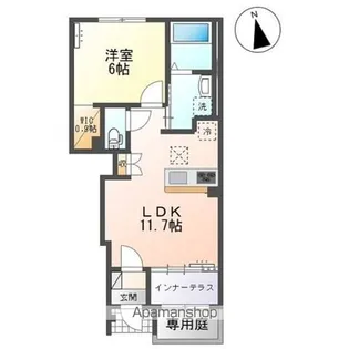 フォレストあずら【1階】の間取り