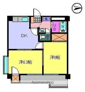 サザンコートⅢ【403号室】の間取り
