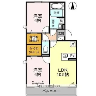 エミナンスⅢ【1階】の間取り