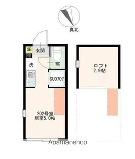 ブルーレースアゲート【2階】の間取り