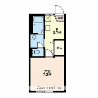 ビューハウス21【A102号室】の間取り